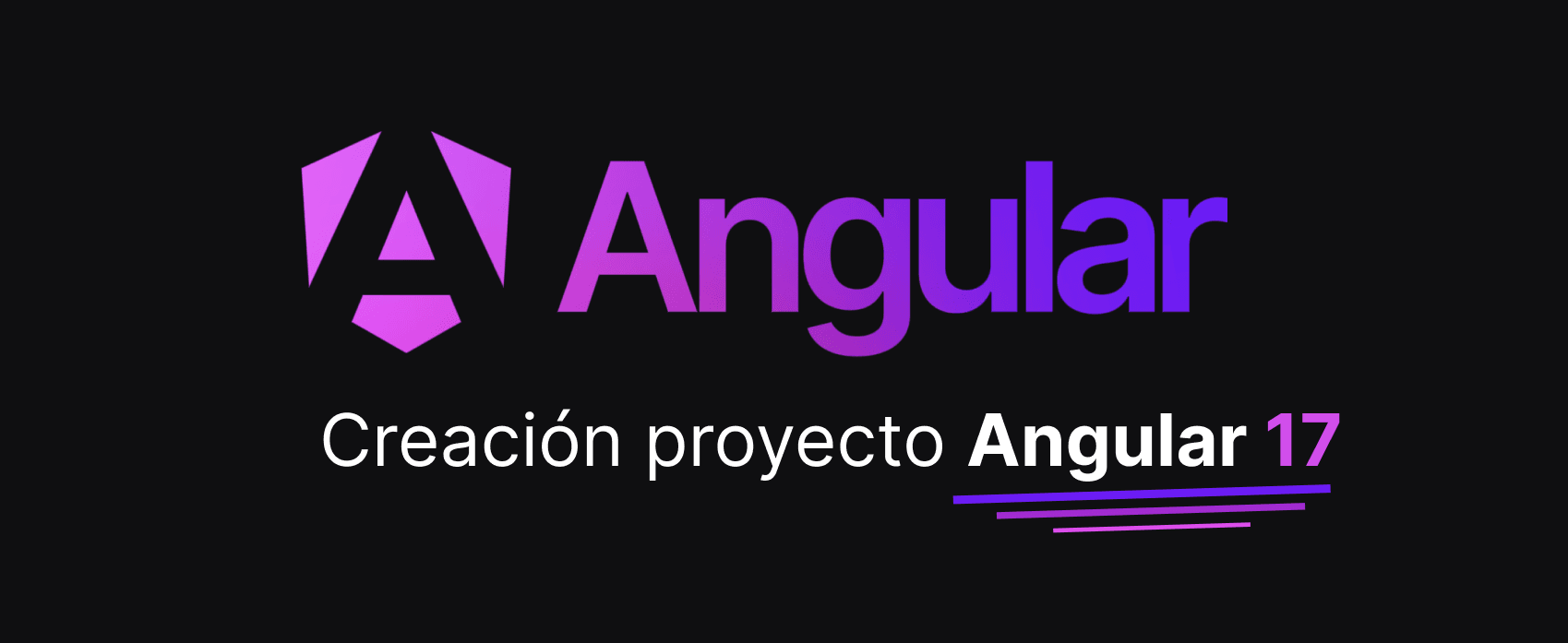 Crea un proyecto Angular 17