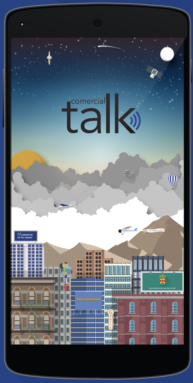 Comercial Talk app splash screen