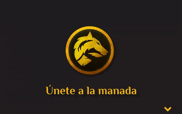The Delta Wolves website, with scroll animations