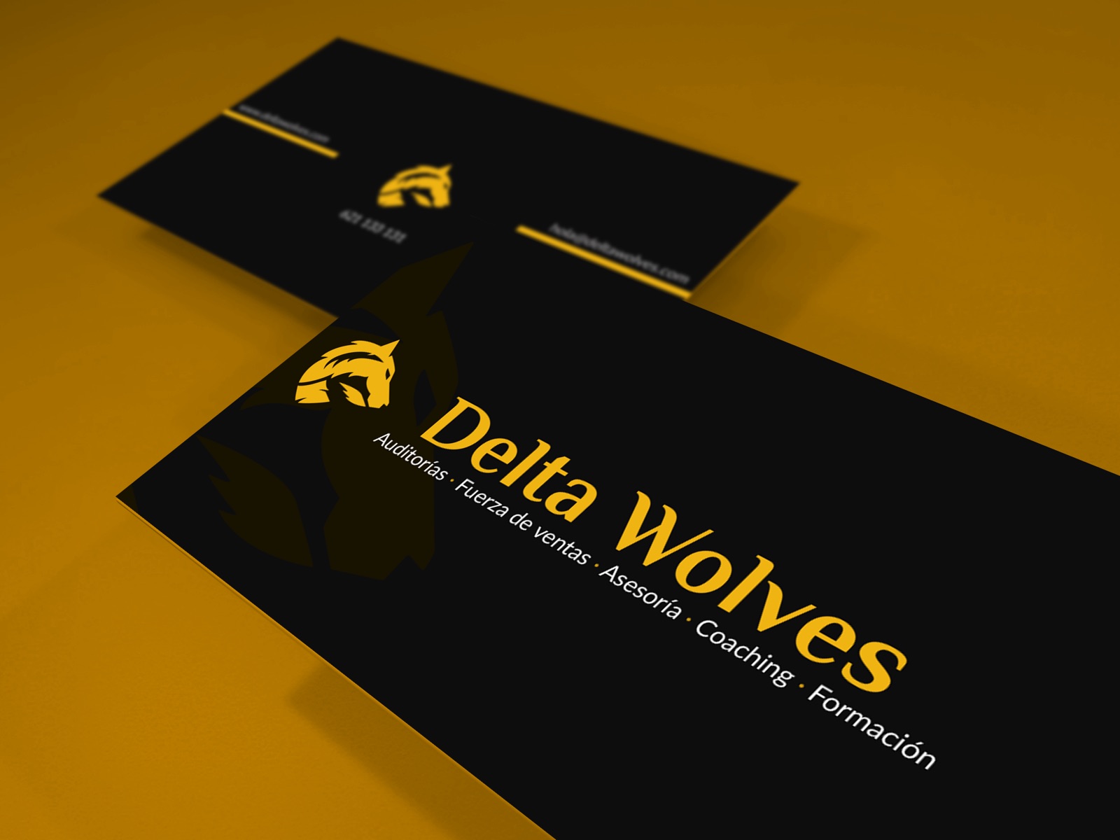Delta Wolves business cards
