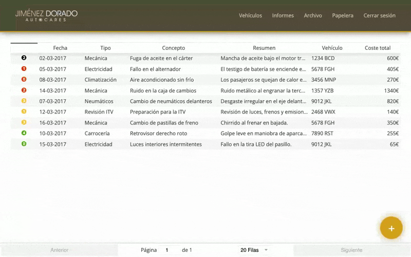 A repair tracker CRM for a coach company, built with React and Firebase